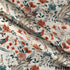 Flower Print Tussar Silk Fabric- F4518